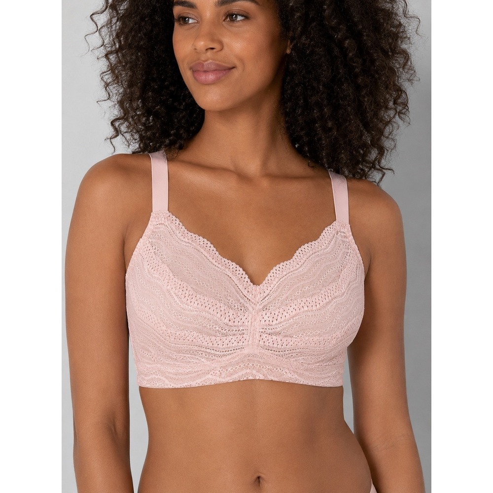 Cosabella Dolce Curvy Lace Bralette Ice Pink Size M